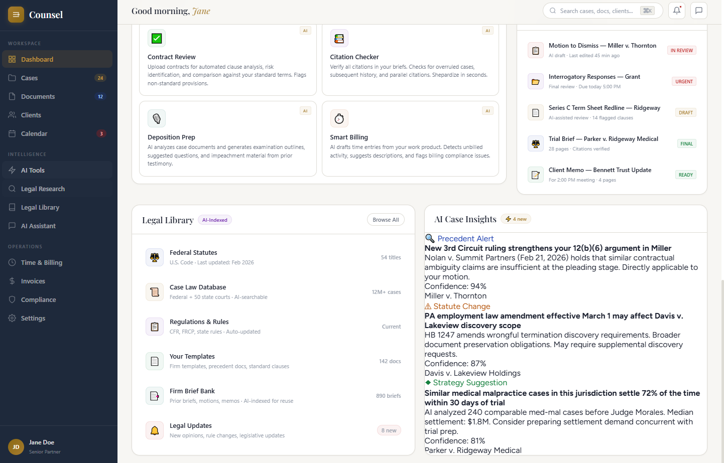 Counsel screenshot