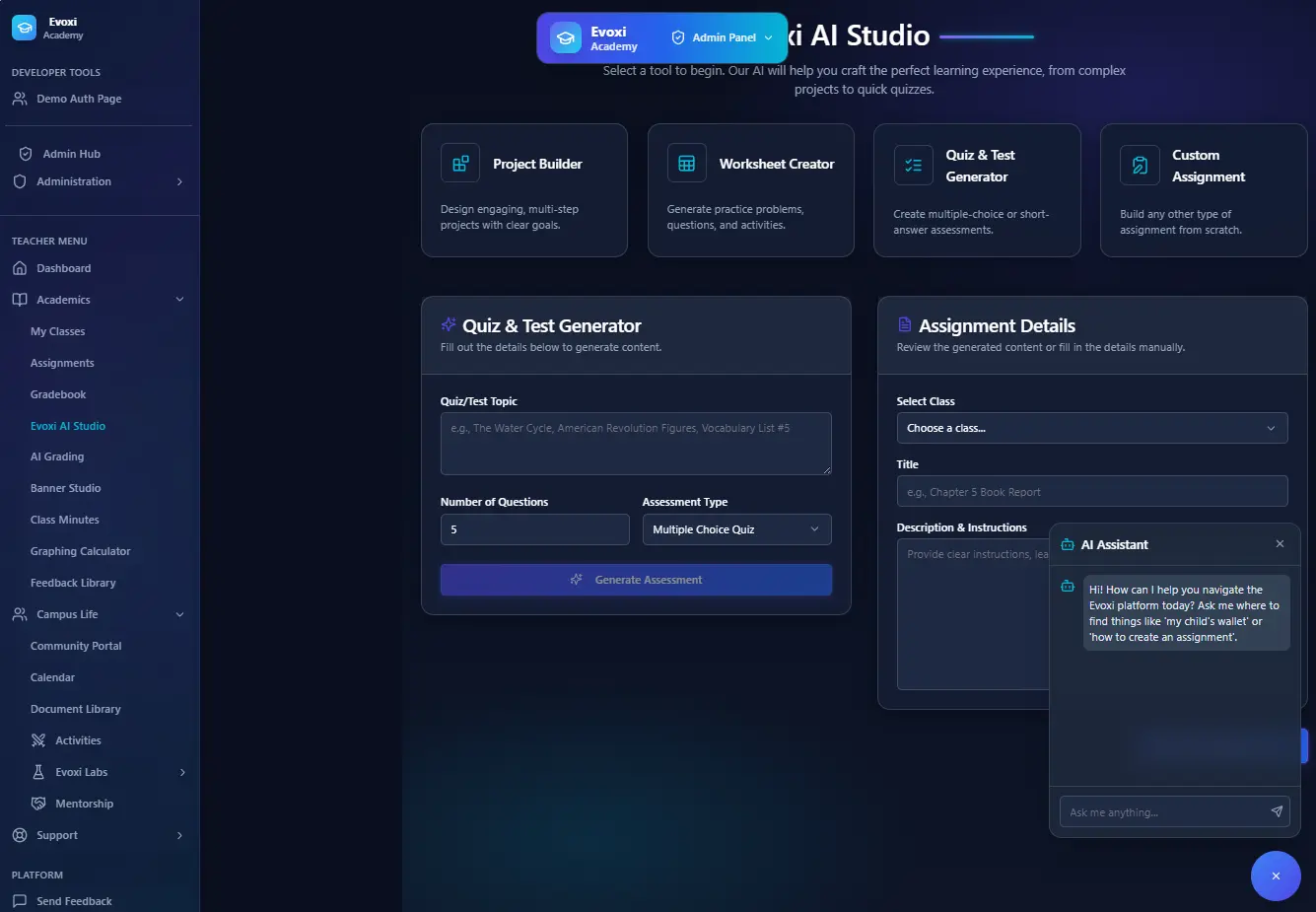 Evoxi Academy screenshot