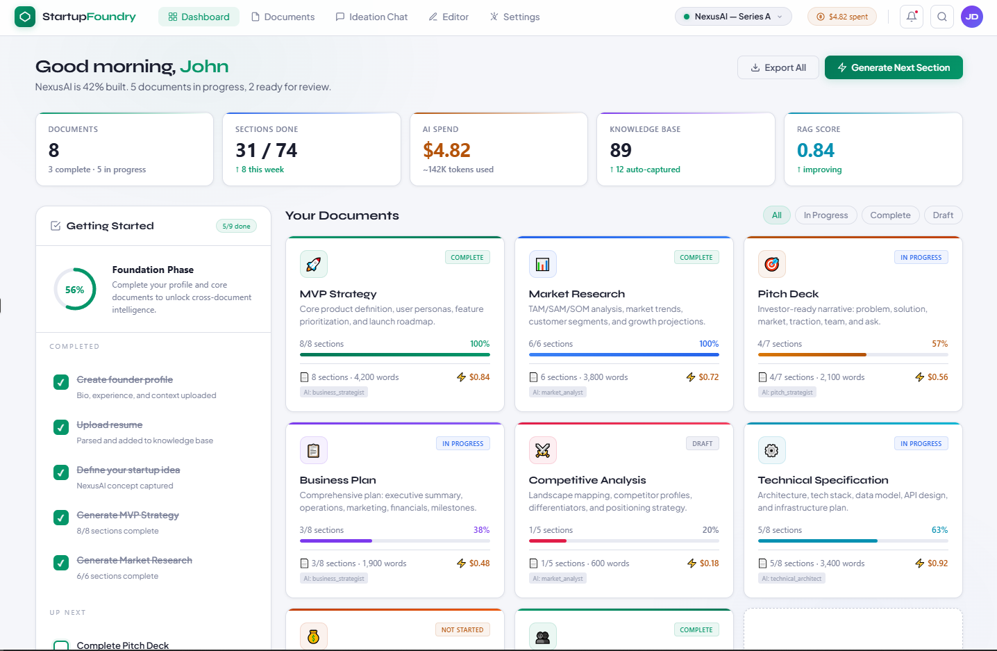 Startup Foundry screenshot