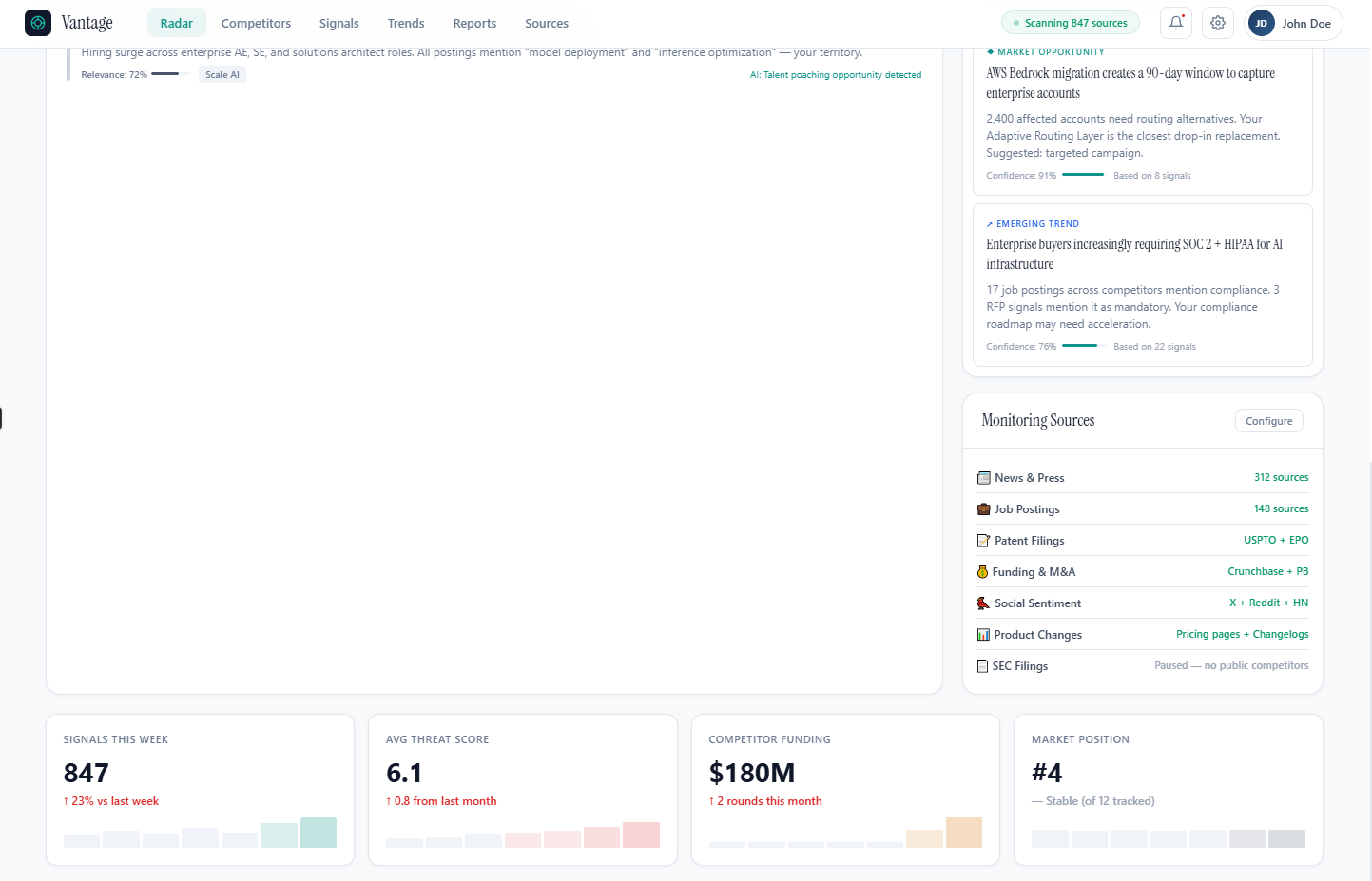 Vantage screenshot